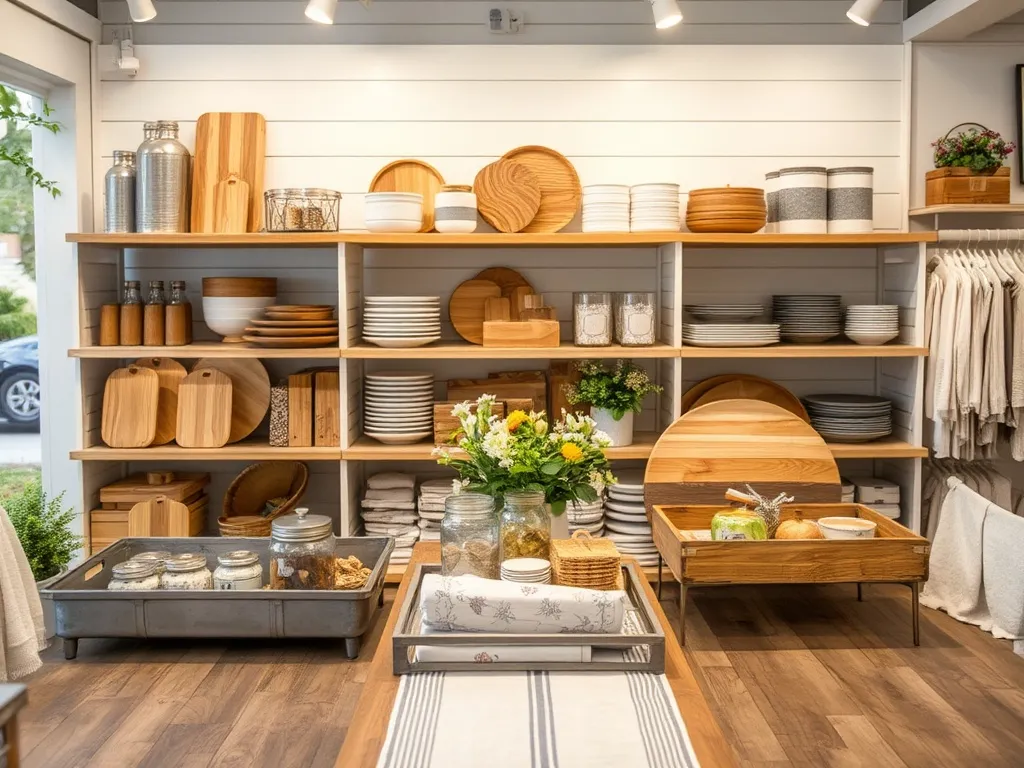 Wooden table with floral arrangements