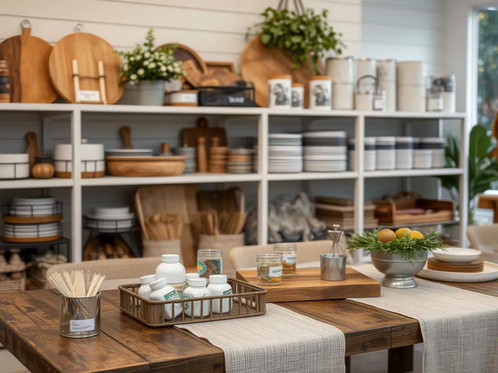 Rustic BBQ grill setup